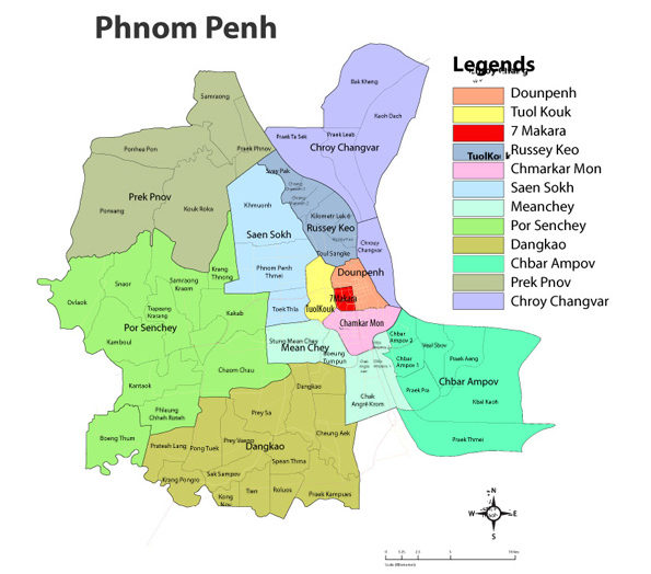 Phnom Penh Map