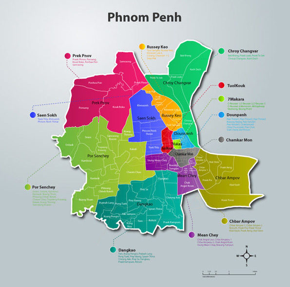 Phnom Penh Latest Map 2020 – Capital Arts | Creative Graphic Solution